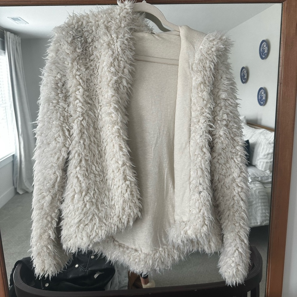 Faux Fur Cream Jacket